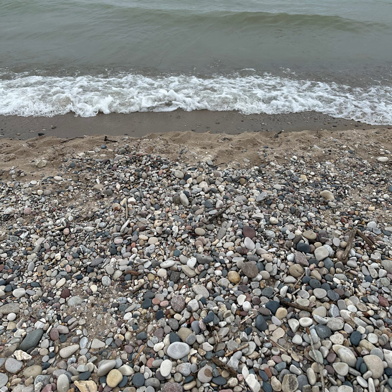 Fischer Creek Conservation Area beach on Lake Michigan