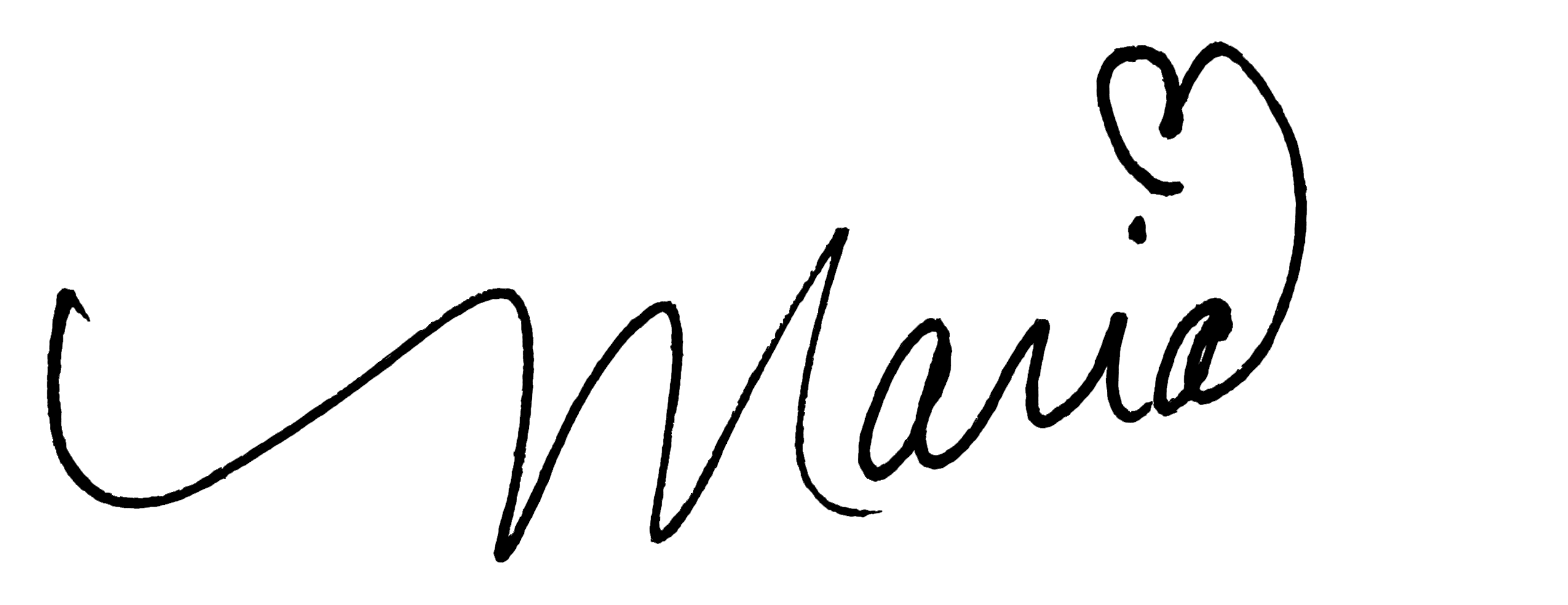 Maria signature for AirBnB host