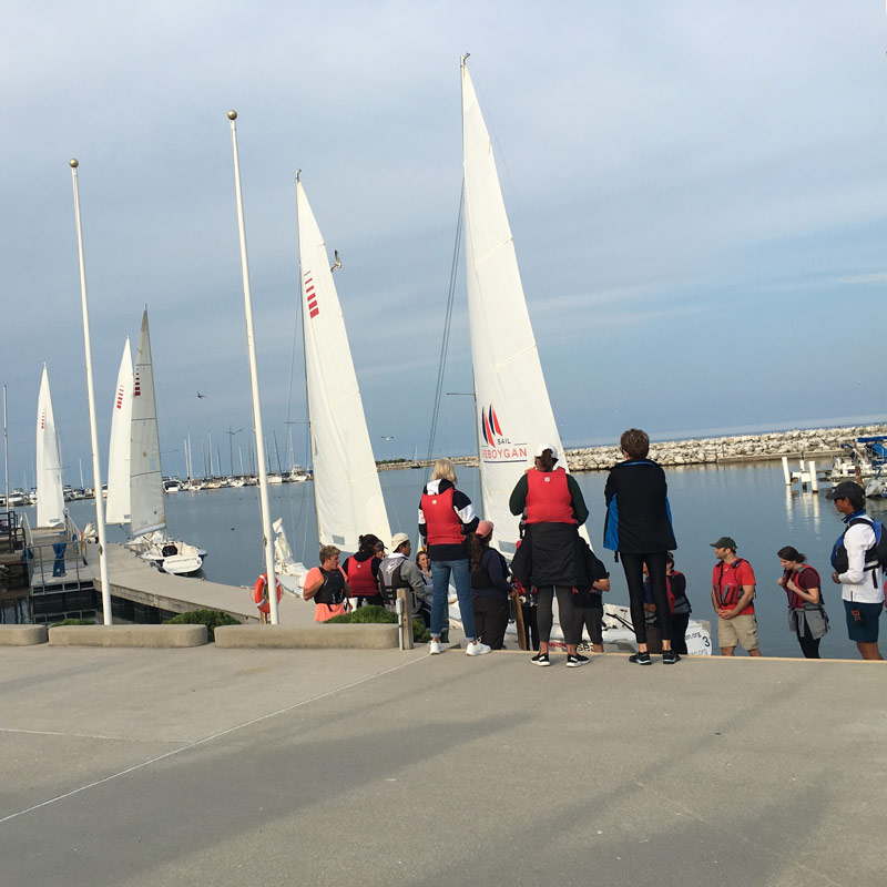 Sailing class with SEAS and Sheboygan Youth Sailing