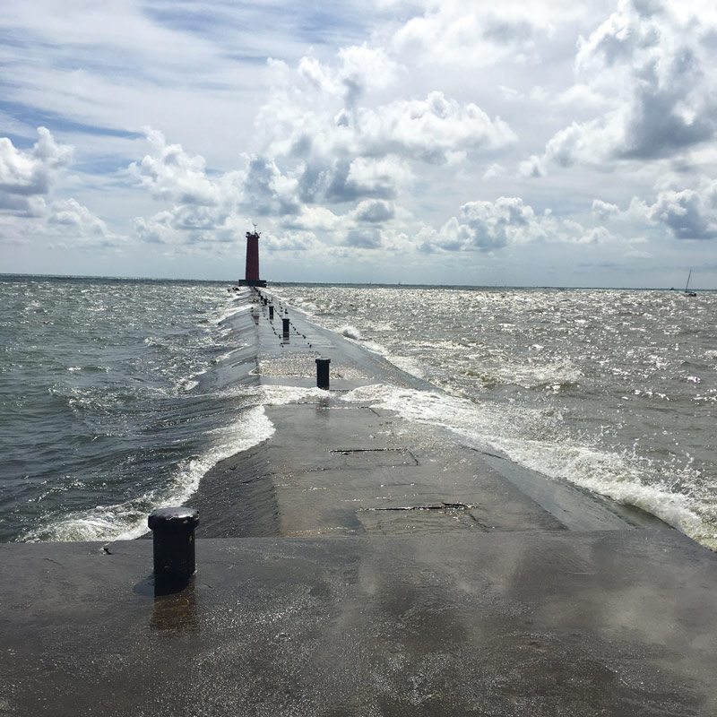 The pier at Deland Park Sheboygan